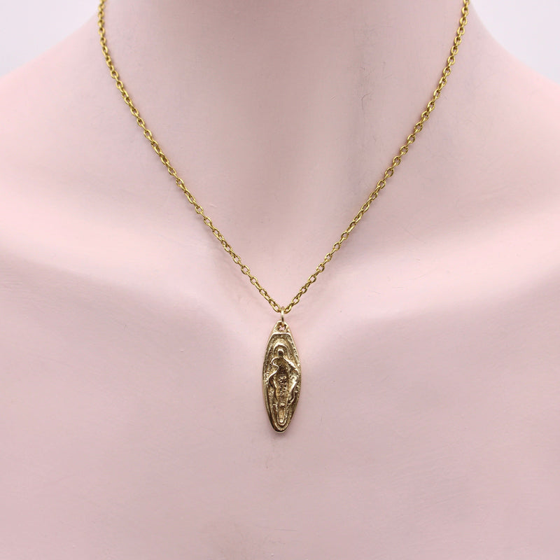 14K Gold Women’s Empowerment Vulva Pendant Charm Pendant, Charm Kirsten's Corner 