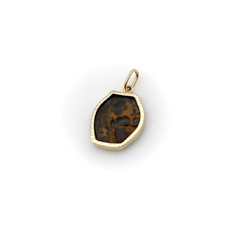 Ancient Coin in 14K Gold Mount Pendant Kirsten's Corner 