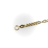 18K Gold Italian Vintage Curb and Infinity Link Chain Chain Kirsten's Corner 