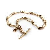 9K Gold Victorian Fettered Link English Watch Chain Chain Kirsten's Corner 