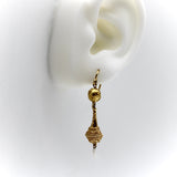 14K Victorian Etruscan Revival Drop Earring Earrings Kirsten's Corner Jewelry 