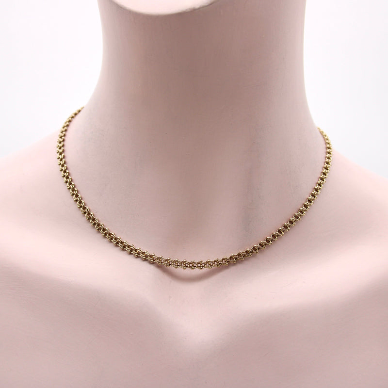 Victorian 10K Gold Double Link and Ball Fancy Chain Chain Kirsten's Corner 