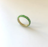 Vintage 18K Gold Tiffany & Co. Green Enamel Ring
