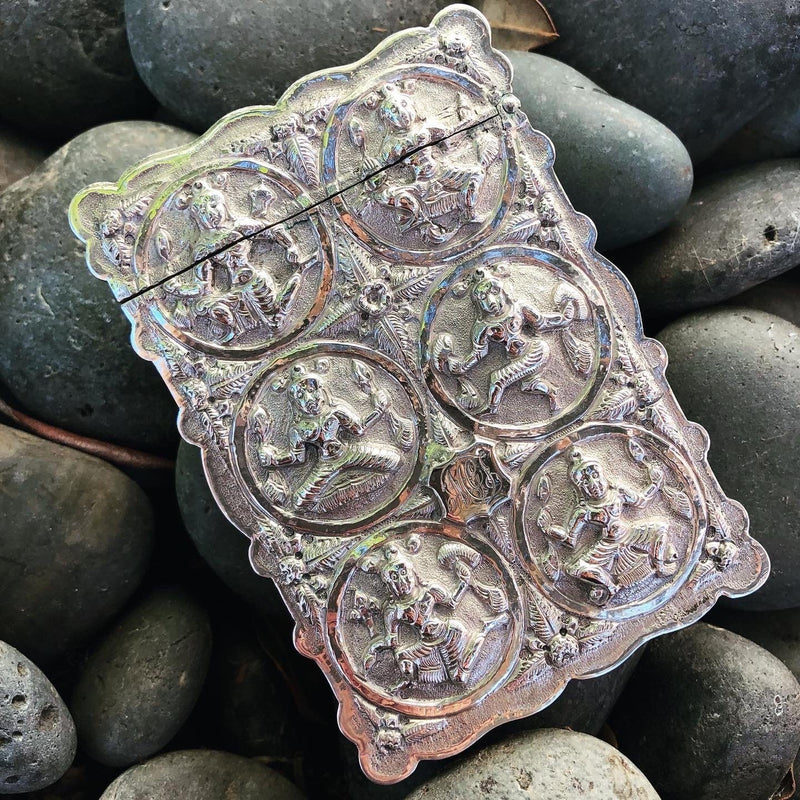 Rare 19th Century Indian Silver Calling Card Case I Kirsten's Corner Kirsten's Corner Rare 19th Century Indian Silver Calling Card Case I Kirsten's Corner Kirsten's Corner